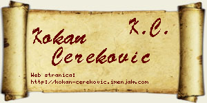 Kokan Čereković vizit kartica
